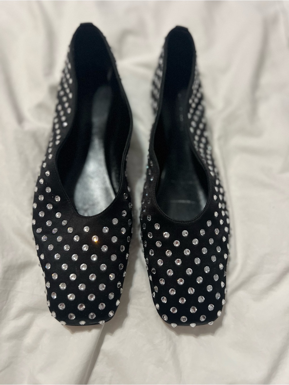 Magda Butrym Crystal Embellished Ballerina Shoes